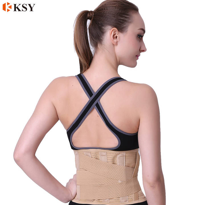 Breathable high  quality waist support and waist back support and lumbar brace belt China Factory Direct