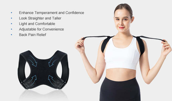 Clavicle poster corrector adjustable shoulder back support posture corrector with should support for men and women Export Wholesale
