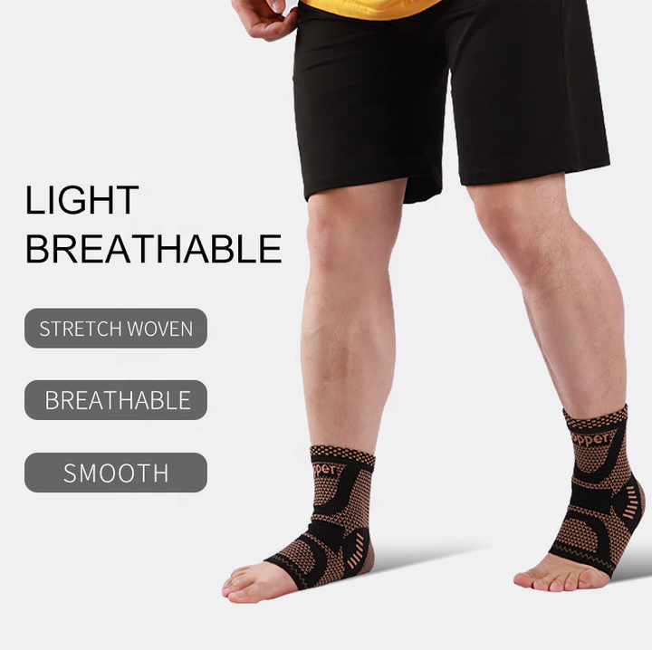 compression Ankle stabilizer Brace Lace Up Adjustable Support for Running Basketball