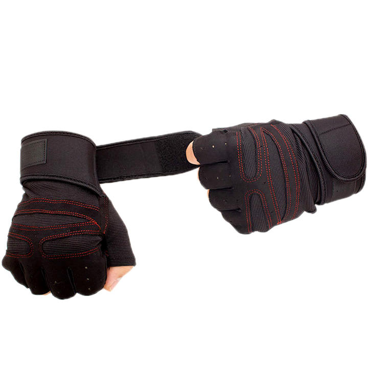 cycling gloves Non-slip breathable weightlifting gym sports equipment men and women short half finger gloves