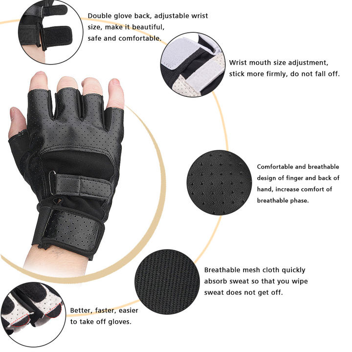 Half finger gloves for Men & Women Weight-Lifting Workout Fitness Gloves Manufacturing & Supply