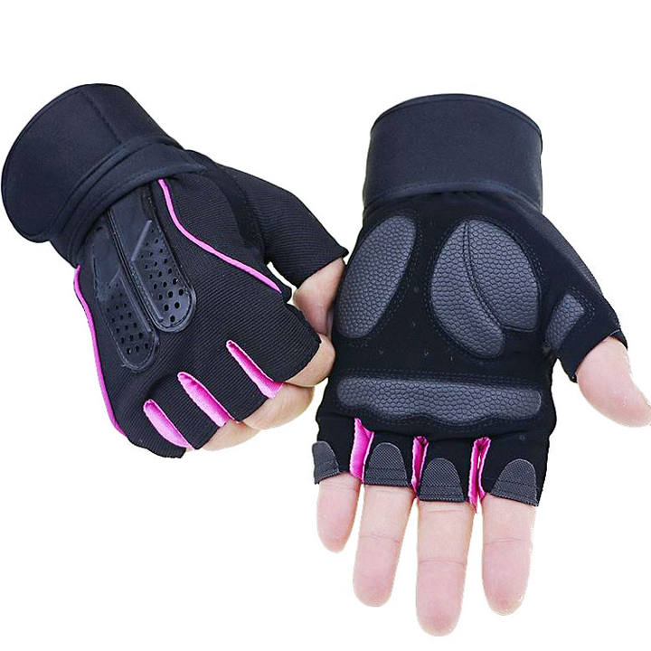 hot sale Half Finger Fitness Glove Wrist Wrapped Lifting Gloves for Strength Training