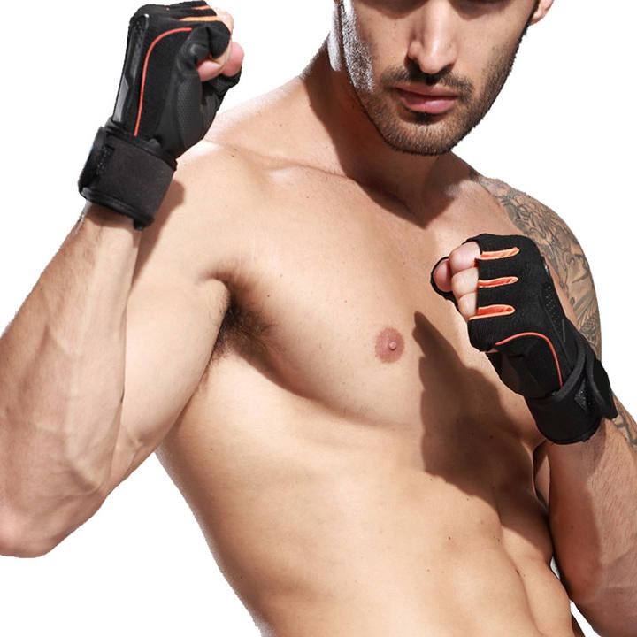 hot sale Half Finger Fitness Glove Wrist Wrapped Lifting Gloves for Strength Training