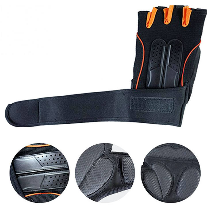 hot sale Half Finger Fitness Glove Wrist Wrapped Lifting Gloves for Strength Training