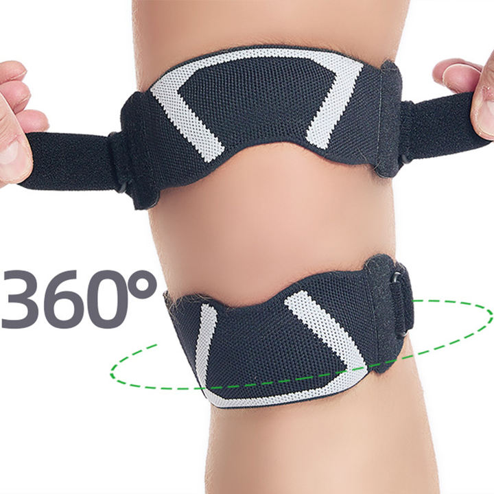 Machine bidirectional compression adjustment strap knee protection fitness exercise shock-absorbing meniscus protector Product Manufacturing Excellence