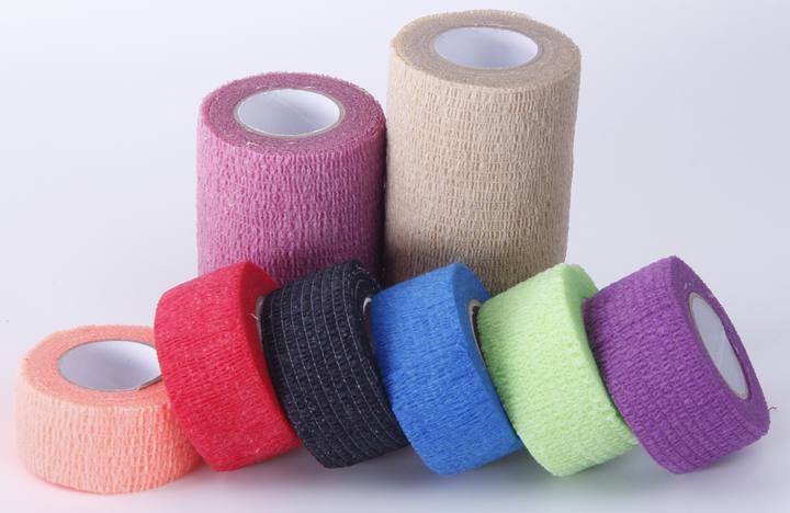 medical supplies Wholesale Sports Non-Woven Colorful Medical Pet Self-Adhesive Bandage Elastic Cohesive Bandage