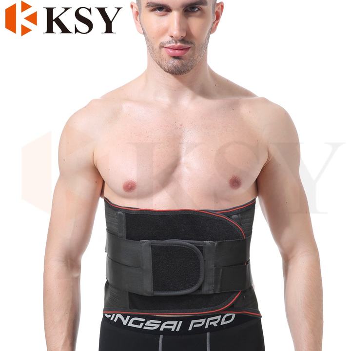 Metal panel support self heating tourmaline back brace waist support belt lumbar brace belt Bulk Pricing