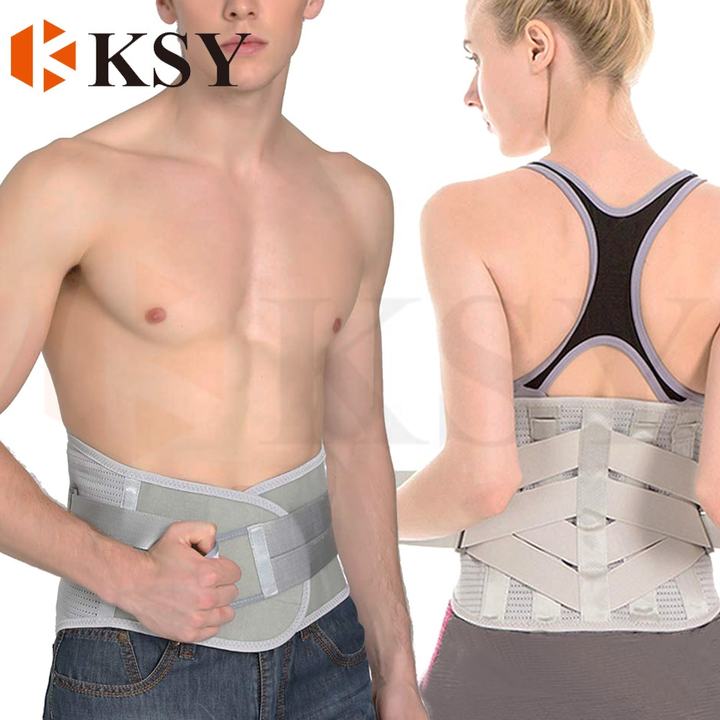 Metal panel support self heating tourmaline back brace waist support belt lumbar brace belt Bulk Pricing
