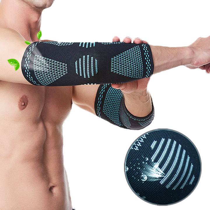 Nylon knitted breathable lightweight basketball exercise arm cover protective pad elbow compression sleeve guard brace Manufacturing and Export