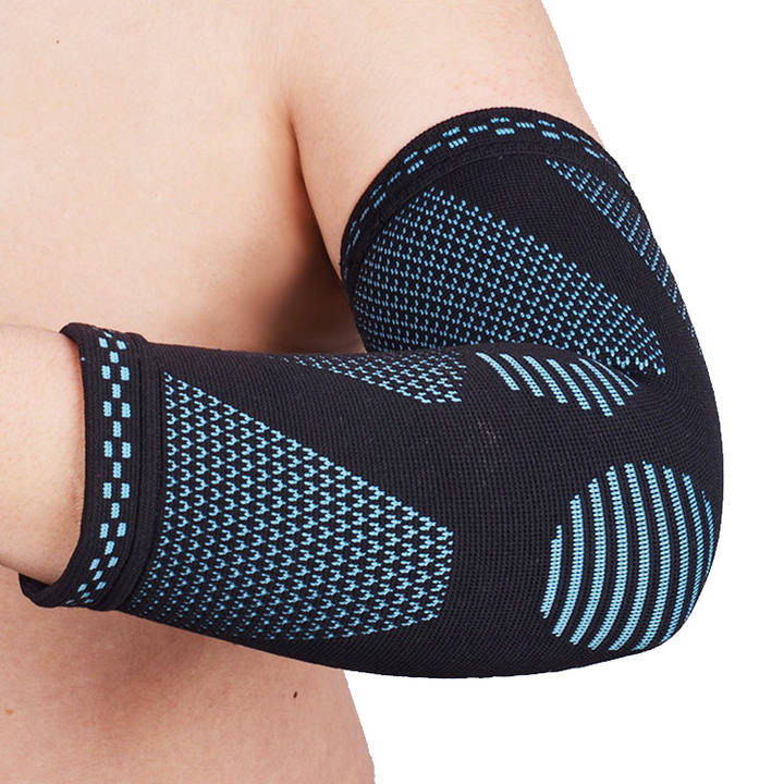 Nylon knitted breathable lightweight basketball exercise arm cover protective pad elbow compression sleeve guard brace Manufacturing and Export