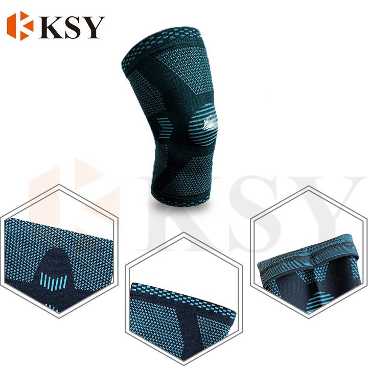 polyester spandex knee support pad high elastic short keen sleeves