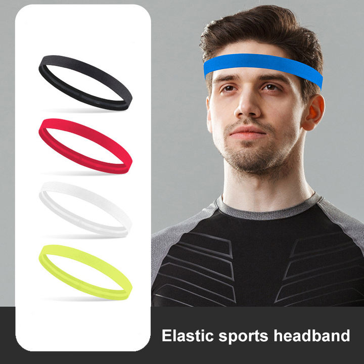 silicone anti-slip sweatband outdoor fitness running yoga sweat absorbing headband