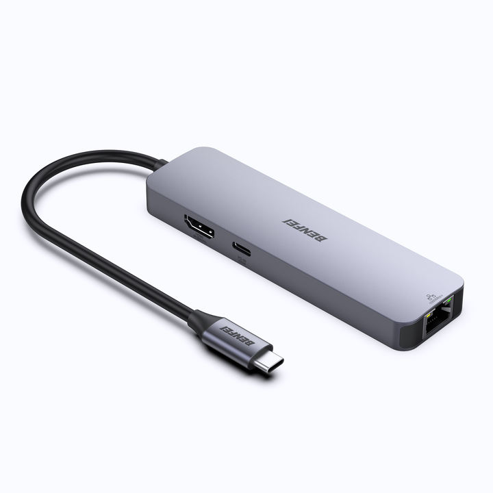 6-IN-1 USB-A/USB-C MULTI-PORT HUB 4K 60Hz HDMI PD 100W  1000Mbps Ethernet  USB3.0x3 Bulk Orders