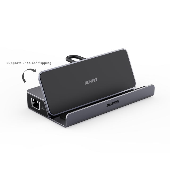 BENFEI 6-in-1 Steam Docking Station with HDMI 2.0, 2 USB 3.0, 100W USB-C Charging Port Compatible, RJ45 1000M