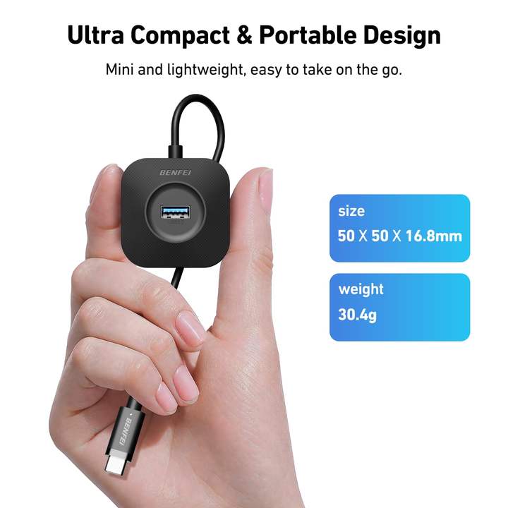 BENFEI Best Spot Price USB C Hub, 4 Ports USB 3.0 Hub with 5Gbps Data Transfer, USB C Splitter for Type C device. Large Order Wholesale Outlet