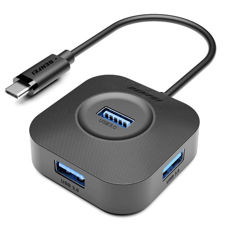 BENFEI USB C Hub, 4 Ports USB 3.0 Hub with 5Gbps Data Transfer, USB C Splitter for Type C device