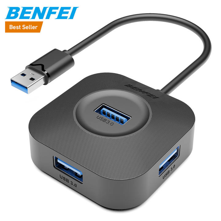 BENFEI USB C Hub 4 Ports USB 3.0 Hub with 5Gbps Data Transfer USB C Splitter Custom Manufacturing B2B