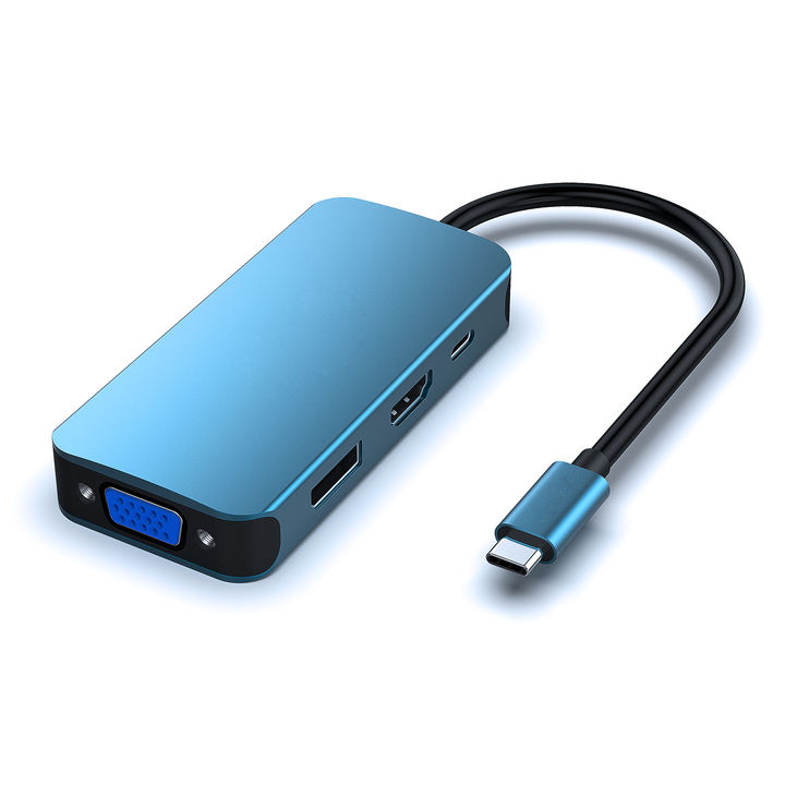 Customize  USB Type-C to HDMI DisplayPort VGA Adapter 4K Support PD charge 100W Custom Manufacturing Custom Solutions