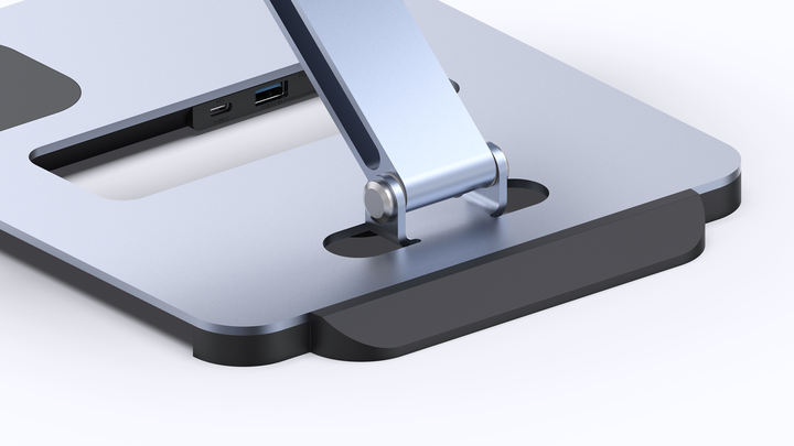Laptop Stand with USB C Hub, multi function with usb and kvm switch and 15w wireless charger Low-Cost Manufacturing Efficiency