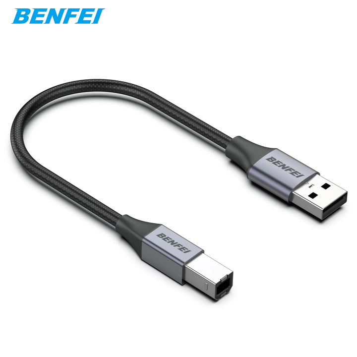 BENFEI Printer Cable Type A to Type B Male, High-speed Transmission, Accept Customized Logo.