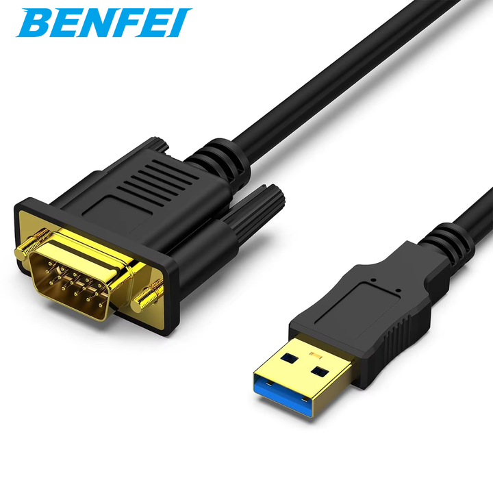 BENFEI USB 3.0 to VGA Cable 1.8 Meter Male to Male for Win11, Win10, Win8.1, Win8, Win7(Not for Mac) High-Volume Manufacturing Trade