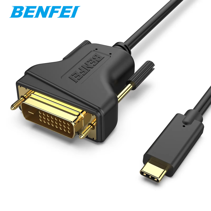 BENFEI USB C to DVI 0.9 Meter Cable, USB Type-C to VGA Cable Thunderbolt 3/4 Compatible