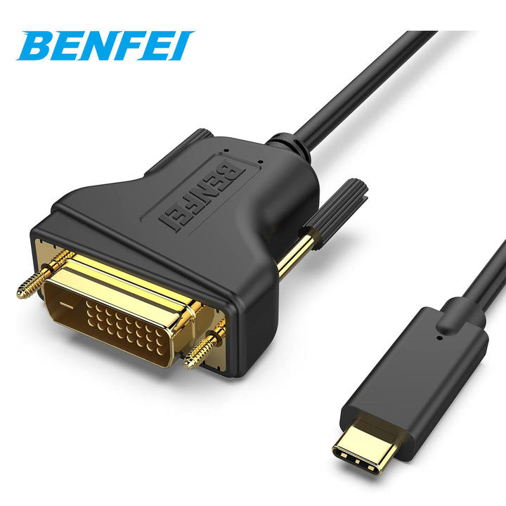 BENFEI USB C to DVI 1.8 Meter Cable USB Type-C to VGA Cable Thunderbolt 3/4 Compatible Global Wholesale Market