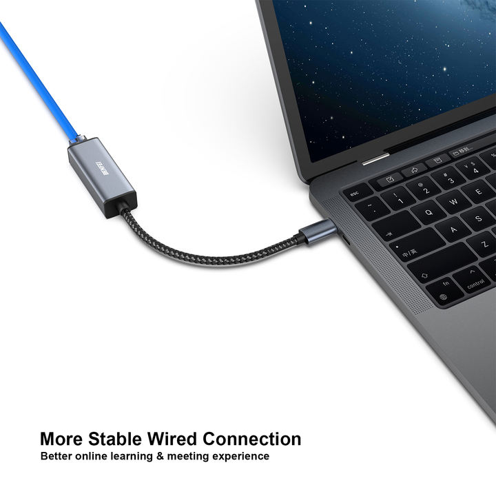 BENFEI USB-C to Ethernet Adapter, USB Type-C (Thunderbolt 3/4) to RJ45 Gigabit Ethernet LAN Network Adapter Compatible with iPho Large Order Wholesale