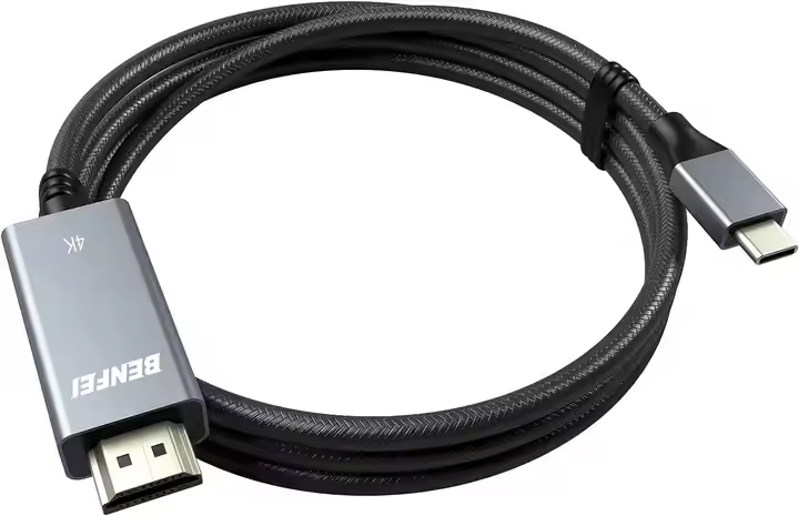 BENFEI USB C to HDMI 1.8 Meter Cable 4K60Hz Aluminum Shell Nylon Braided Thunderbolt  Type C To HDMI Cable Mass Production B2B