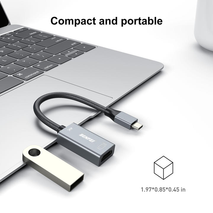 BENFEI USB C to HDMI Adapter 4K 60Hz [Thunderbolt 3/4 Compatible] with iPhone 15 Pro/Max Factory Direct Sales Export
