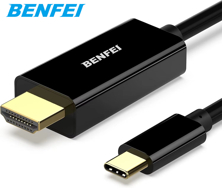 BENFEI USB C to HDMI  Cable, 4K 1.8 USB Type-C to HDMI Cable, Thunderbolt 3/4 Compatible with iPhone, iPad Pro Bulk Wholesale