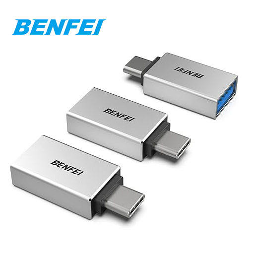 BENFEI USB C to USB 3.0 Adapter 3 Pack USB C to A Male to Female Adapter