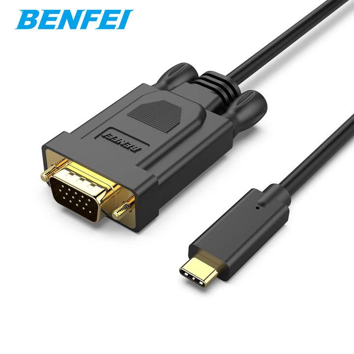 BENFEI USB C to VGA 0.9 Meter Cable, USB Type-C to VGA Cable Thunderbolt 3/4 Compatible