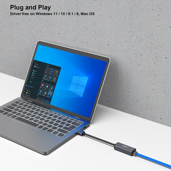 BENFEI USB to Ethernet Adapter, USB 3.0 to 10/100/1000 Gigabit Ethernet LAN Network Adapter Compatible for MacBook, Surface Pro, OEM Wholesale Outlet