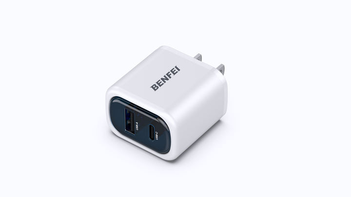 BENFEI Wholesale Dual USB ports QC KC Fast Charger 5V wall charger 5v 9v 12v 18W 20W Fast Charging for  Mobile Factory