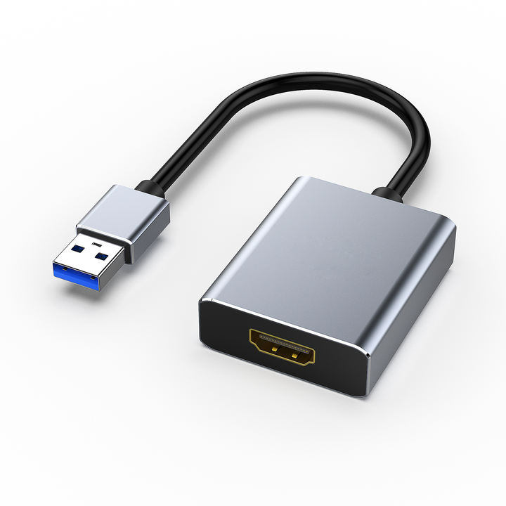 Customize USB 3.0 to HDMI Adapter, Male to Female Adapter for Win11, Win10, Win8.1, Win8, Win7(Not for Mac)