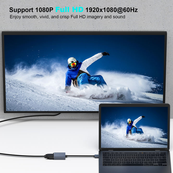 Customize USB 3.0 to VGA Adapter, USB 3.0 to VGA Male to Female Adapter for Win11, Win10, Win8.1, Win8, Win7(Not for Mac) Large-Scale Factory