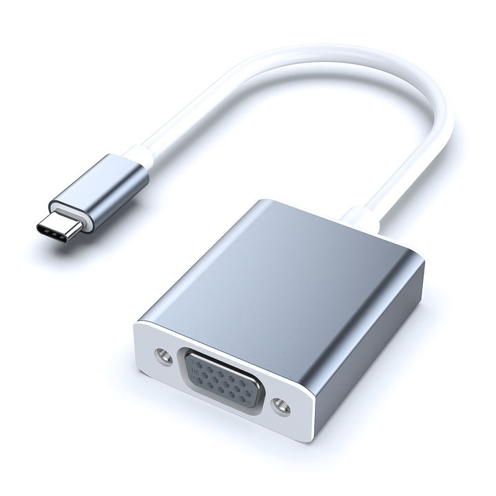 Customize USB C to VGA Adapter, Thunderbolt 3/4 to VGA Adapter Aluminium Square Case