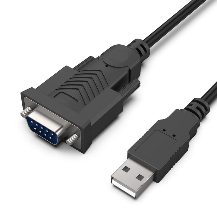 Customize USB to Serial 1.8 Meter, USB to RS-232 Male (9-pin) DB9 Serial Cable, Win1/10/8.1/8/7, Mac OS X 10.6 and Above