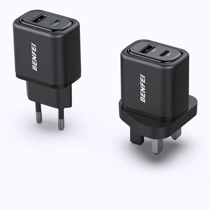 Hot Sale Portable 20W charger usb multiple universal chargers type-c wall fast charger with a usb and type c port for cellphone Discounted Bulk Pricing