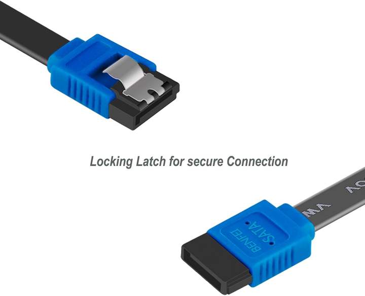 BENFEI SATA Cable III 12 Pack SATA Cable III 6Gbps Straight HDD SDD Data Cable with Locking Latch 18 Inch Manufacturing and Export Services