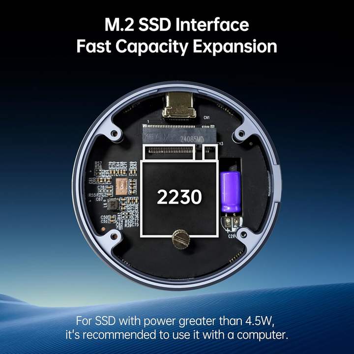 BENFEI 10Gbps Magnetic M.2 NVME SSD Enclosure Supports 10s Power Loss Protection