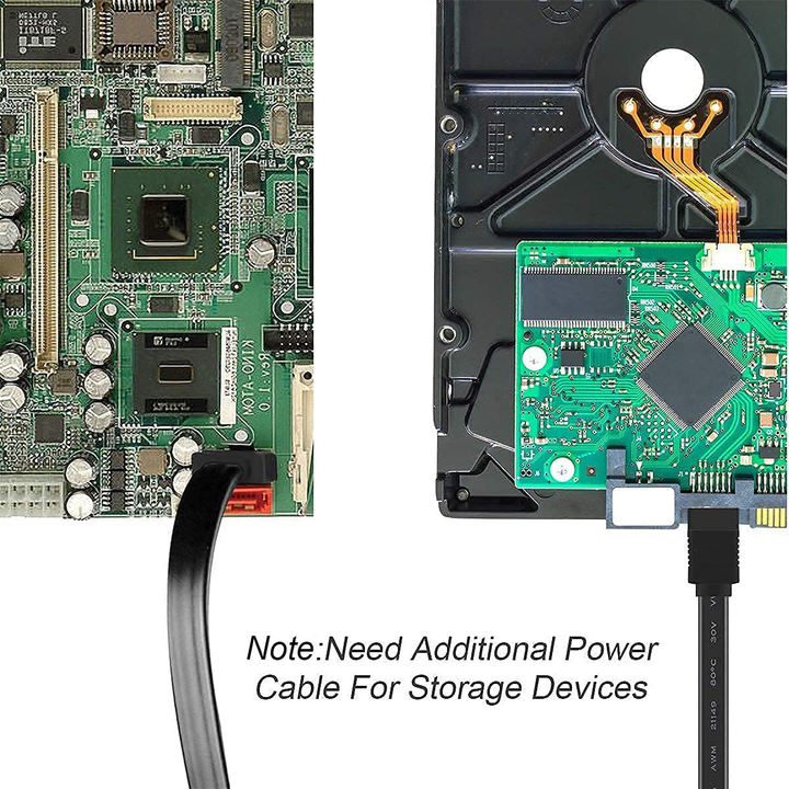 Customize  SATA Cable SATA Cable III 6Gbps Straight HDD SDD Data Cable with Locking Latch 18 Inch (45.7cm) Mass Wholesale Custom Solutions