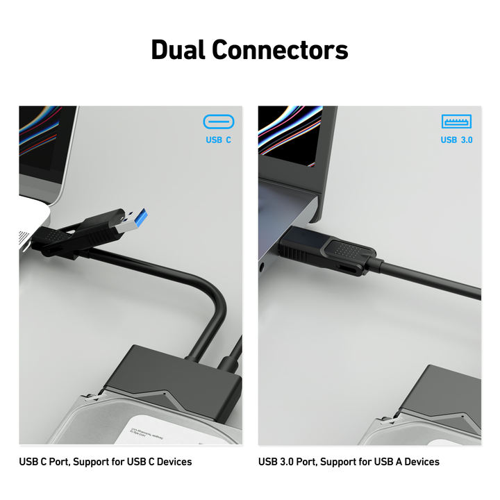 Customize SATA to USB 3.0 Cable, USB 3.0 to SATA III to Hard Drive Adapter  12V/2A Power Adapter, Support UASP Factory to Consumer Hub