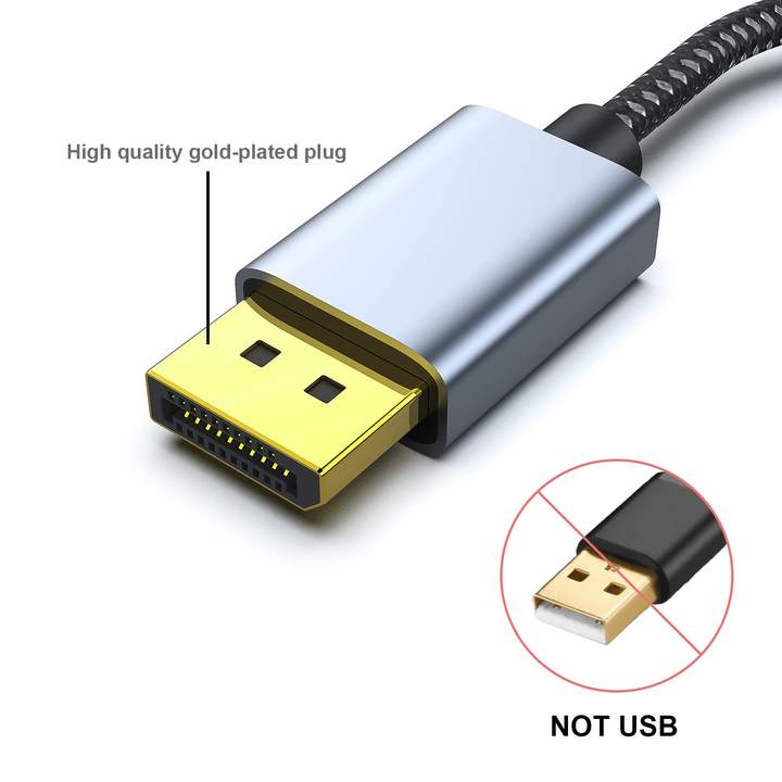 4K DisplayPort to HDMI Adapter Cable 4K 30Hz, 2K 60Hz, 1080p 120Hz Uni-Directional Display Port to HDMI Monitor Converter Discount Wholesale Direct