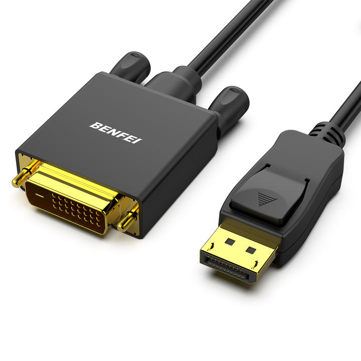 BENFEI DisplayPort to DVI Cable, 0.9 Meter DisplayPort to DVI Adapter Male to Male Gold-Plated Cord Cable Mass Production