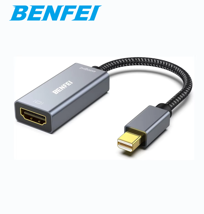 BENFEI Mini DisplayPort to HDMI Adapter 4K@60Hz, Thunderbolt 2 to HDMI Adapter Gold-Plated Connectors; Aluminium Case Export Wholesale