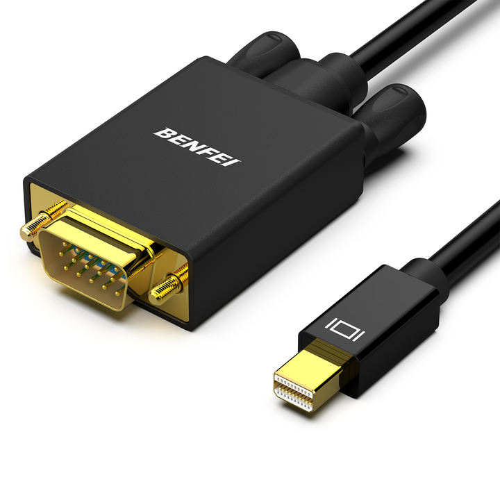 BENFEI Mini DisplayPort to VGA 6 Feet/ 1.8 Meter Cable, Mini DisplayPort to VGA Cable (Thunderbolt 2 Compatible) China Production Hub