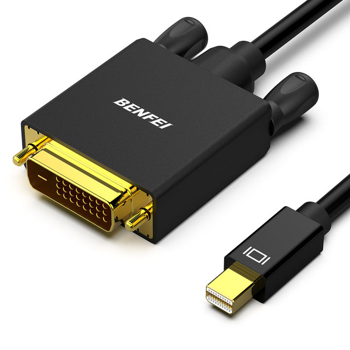 BENFEI Mini Displayport to DVI Cable, Mini DP to DVI 1.83M Cable Male to Male Gold-Plated Cord