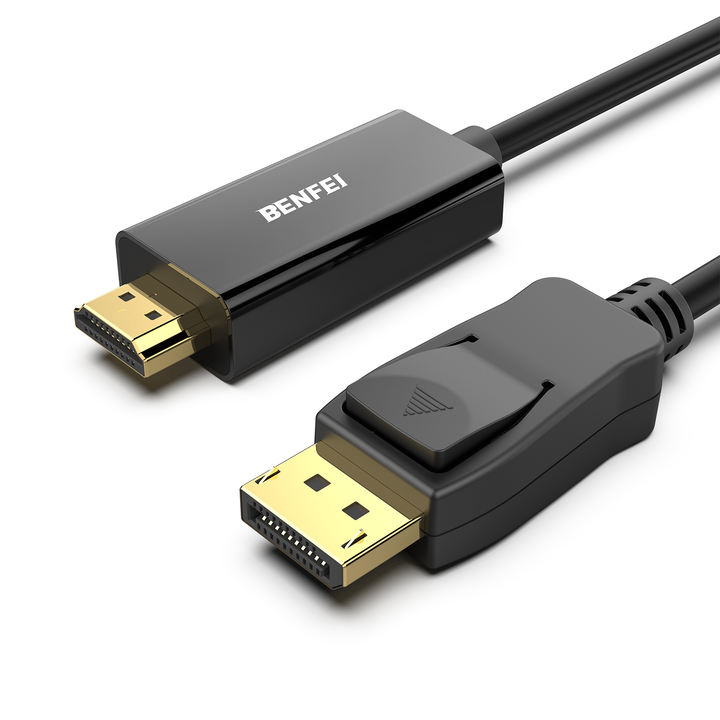 Customize DisplayPort to HDMI Cable, 4.5 Meter 4K 30Hz Uni-Direction Cable Gold-Plated Cord for Laptop and Computer